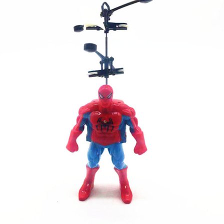Sensoraktivert flygende leketøy for barn, lysende, leviterende fjernkontrollfly med kontroller, Spider-Man