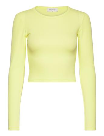Igormd Ls Crop Top Modström Yellow