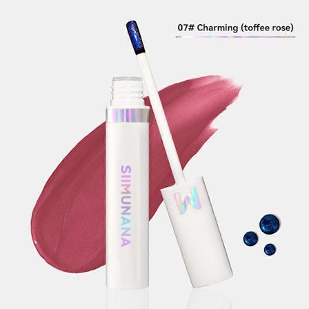 7 farver Siimunana Lip Stain, Imaginaryls Lip Stain Langtidsholdbar Mat Non-stick Kop