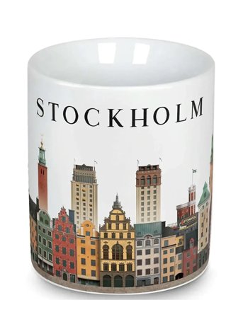 Martin Schwartz Stockholm Coffee Mug - White - 10X 12CM