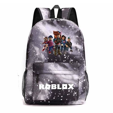 Roblox Galaxy Laptop Ryggsekk for Tenåringer Jenter Gutter Barn Skolesekker Bokveske Vanntett Lett College Reiseveske Datamaskin Ryggsekker Vesker