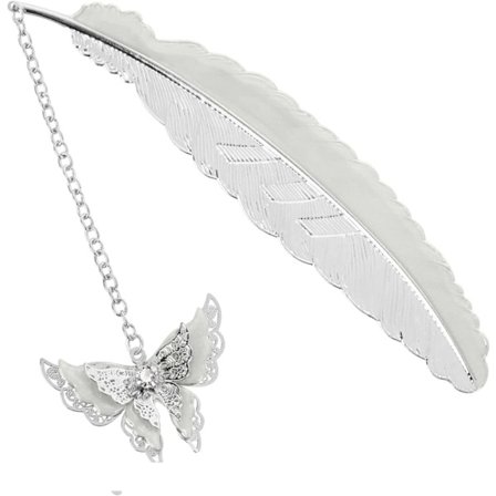 Metal Bogmærke, 2 Stykker Bogmærker til Kvinder og Mænd Inspiration