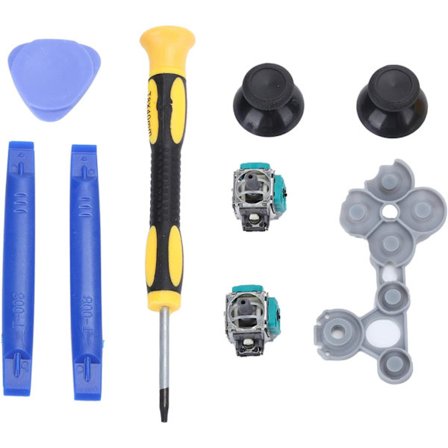Analog Joysticks Kit Analog Joysticks Kit Abs Metal 3D Analog Joysticks T8 Skruvmejsel Thumbsticks Cap Kit för Xbox One Controller Set