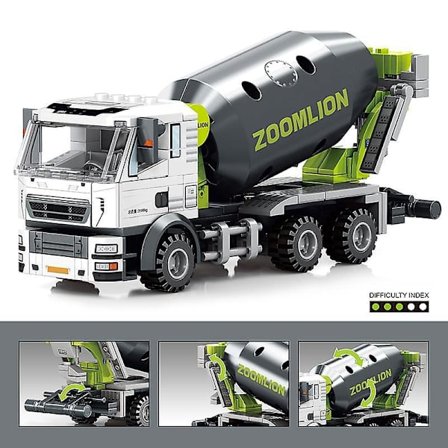 Sembo Excavator Truck Mixer Crane Bulldozer Building Construction Blocks City Engineering Cars Bricks Toys Gifts For Kids Boycity Mixer Truck