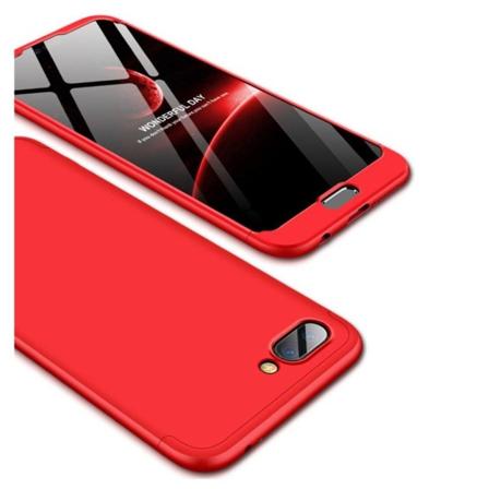 Huawei Honor 10 Kova Muovi Takasuoja Kuori missä 3-Palainen Asennus - Punainen Red