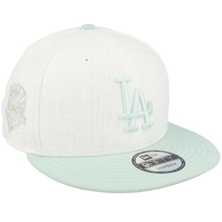 New Era - Los Angeles Dodgers Minty Breeze 9FIFTY White/Mint Snapback Snapback White Cap - MLB @ Hatstore