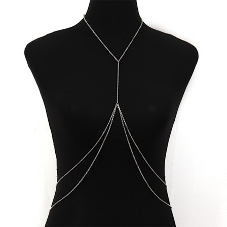 Trendy Body Chain Body Jewelry Belly Chain - Body Chain - Sølv