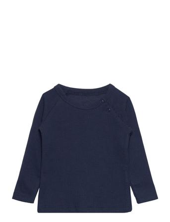 Rib Jersey Classic Longsleeve Shirt Langærmet T-shirt Navy Copenhagen Colors