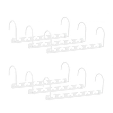 Platsbesparande metallhängare - set om 6