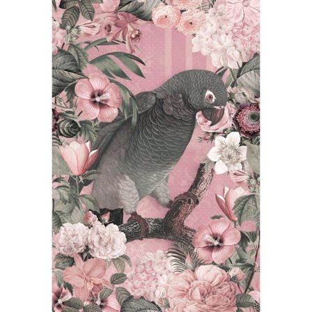 The Parrots Paradise Garden 3 Pastel Pink