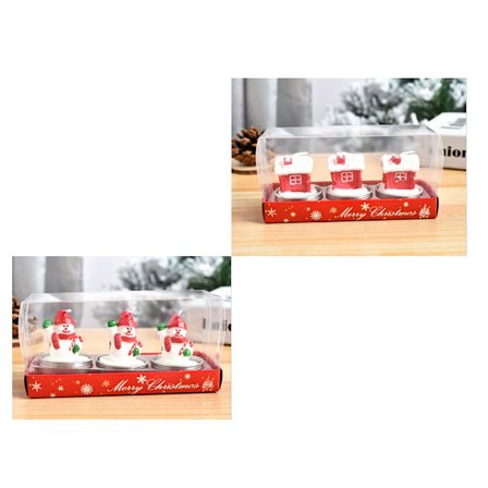 2 st julhantverkspresenter Ljus Målade Dekoration Jul G