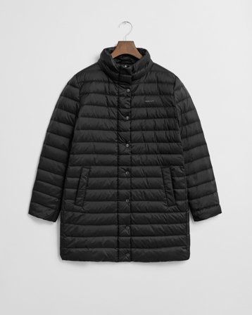 GANT Damen Leichter Daunenmantel (S) Schwarz