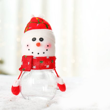 Christmas Cookie Treat Burk Plyschdocka Klar Socker Godis Snack Container Festival Party Hemprydnad Barns Stuff Present