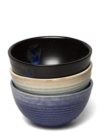 Elia Bowl, St Ware Set Of 3 Home Decoration Decorative Platters & Bowls Multi/mønstret Bloomingville