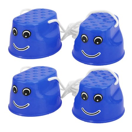 2 Par Børne Træningsudstyr Tykkere Gå Stelter Sko Børn Balance Fødder Gå Legetøj blå