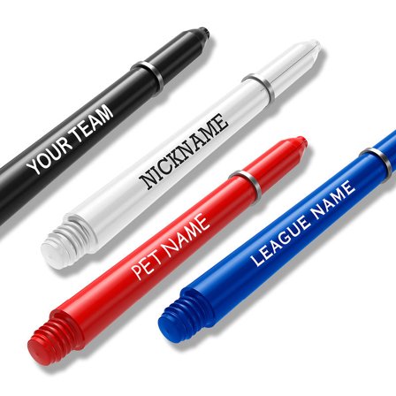 Red Dragon Darts Shafts|Nylon Medium Dart Shafts 48mm Personalized|20 Sets (60) Black/Blue/Red/White