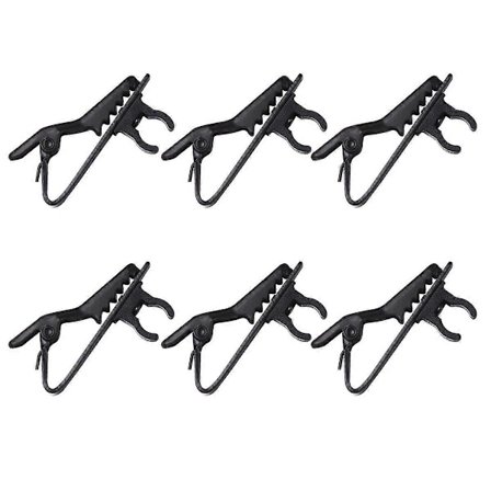 10 st Mikrofonklämmor Mini Mikrofon Klipp Mikrofon Revärklämma Revär Mikrofonhållare Mikrofon Lavalierklämma Järnklipp