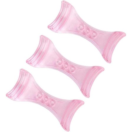 3-pack eyeliner stencil i plast, hjälpmedel för ögonmakeup (rosa)