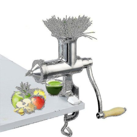 Manuel hvedegræsjuicer i rustfrit stål, snegl, langsom presser, frugt, hvedegræs, grøntsager, appelsinjuiceekstraktor, høj kvalitet-m.2797