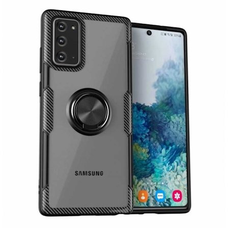 Samsung Note 20 Praktisk Stöttåligt Skal med Ringhållare V4