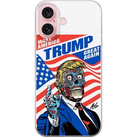 Apple iPhone 16 Läpinäkyvä kuori Trump