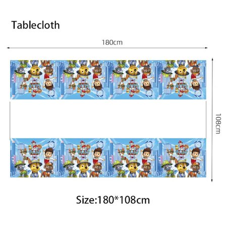 Paw Patrol Fødselsdagsdekoration Festartikler Sæt Balloner Baggrund Tallerken Kop Kagepynt Paw Patrol Klistermærker Festartikler Børn