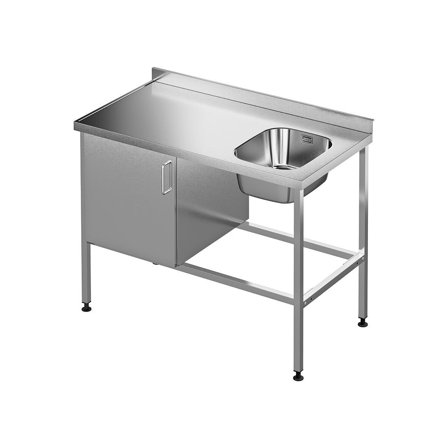 Purus SB-1200-34H-SK Vaskebenk 1200x620x900 mm, høyreplassert oppvaskkum, Vaskerom