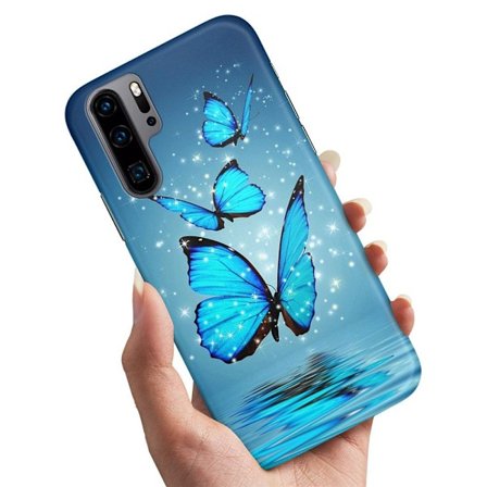 Huawei P30 Pro - Cover/Mobilcover Glitrende Sommerfugle