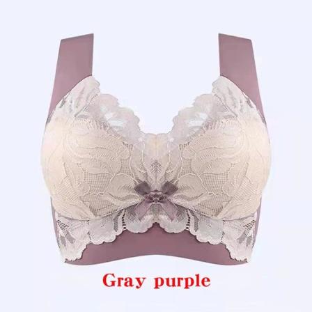Sömlösa BH:ar Stora Spets Trådlös Damväst Rygglösa Toppar Push Up Unwired BH Utan Ben Plus Size Underkläder Like the picture 80 ABC