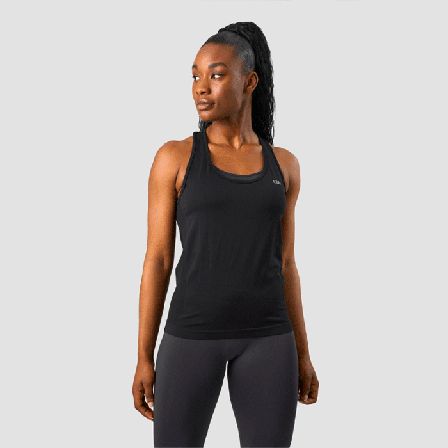 ICANIWILL Everyday Seamless Tank Top, Black