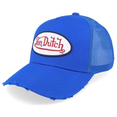 Von Dutch - Bleu trucker Casquette - Kids Oval Patch Blue Trucker @ Hatstore