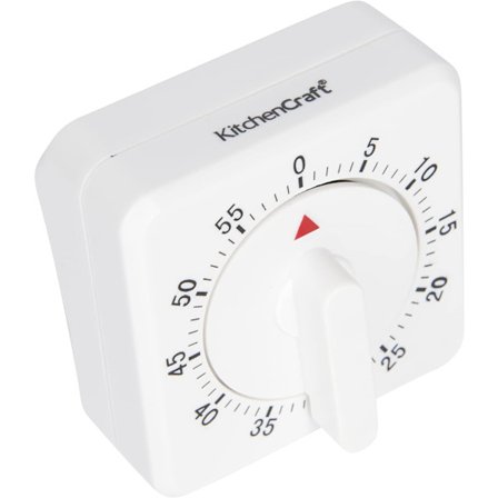 1 kpl keittiöajastin, 60 minuuttia, valkoinen