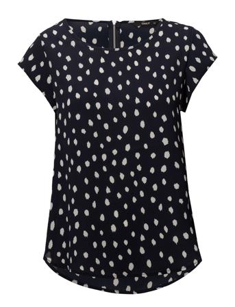 Onlvic Ss Aop Top Ptm Blouses Short-sleeved Svart ONLY