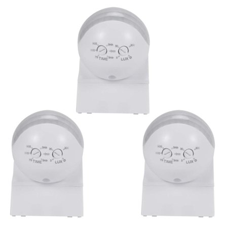 3X Ac110v-240V 180 graders utendørs ip44 sikkerhets pir infrarød bevegelsessensorbryter detektor bevegelse