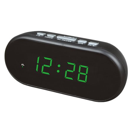 Radio Vekkerklokke LED Digital Veggklokke Digital Klokke Radio Plast Vekkerklokke Vekkerklokke LED Digital Bordklokke