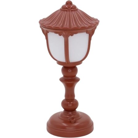 LED-skrivbordslampa, ögonvänlig retro skrivbordslampa, enkel strömbrytare, enkel dekoration, barnkammare, LED-ljus, batteridriven, brun