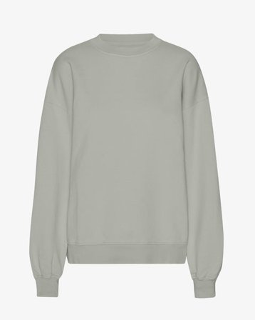 Organic Oversized Crew - Steel Blue - Female - XS