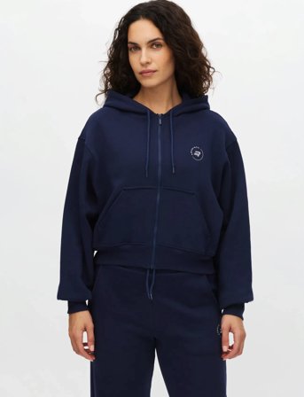 Röhnisch Base Sweat Full Zip Hoodie - Navy - L