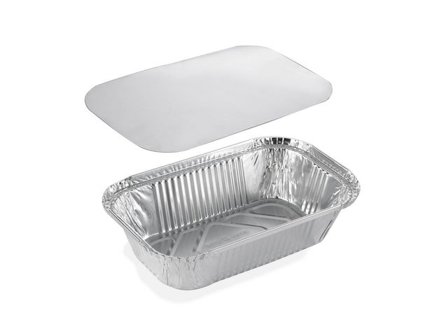 Aluminiumform inkl. lock 660ml 50/fp - Lyreco - Kök och servering - Matförvaring - Aluminiumformar