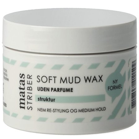 3 for 2 - Matas Striber Soft Mud Wax Uden Parfume 75 g, Hår, Styling, Voks