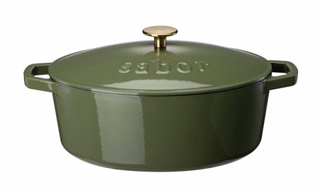 Sabor Støpejernsgryte Grønn 5,7L