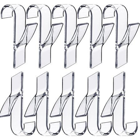 10 transparente radiator kroker, heklet håndkle baderomskrok håndkle håndkle kokk radiator tørt håndkle patere håndkle tout radiatorer (transparent)