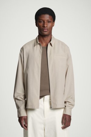 COS Hemd Aus Twill Mit Reissverschluss in Beige - Männer