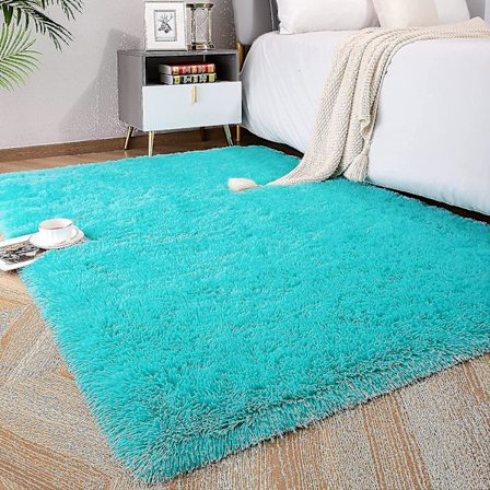 Tflycq Soft Fluffy Area Mattor För Sovrum Barnrum Plysch Shaggy Nursery Matta Furry Throw Mattor För Pojkar Flickor, College Sovsal Fuzzy Mattor 