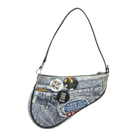 Dior Vintage, Pre-owned Shoulder Bags Blauw, Dames, Maat:ONE Size