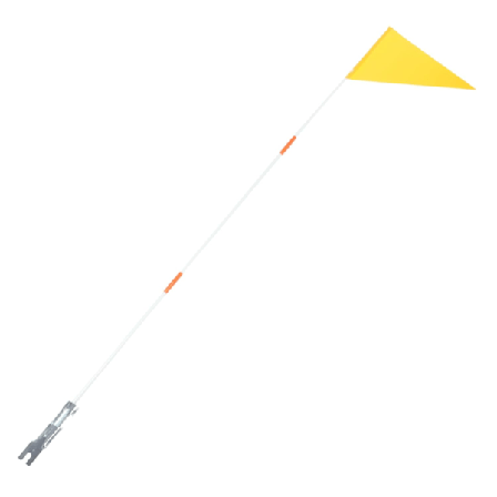 1 Sæt Cykelflagstang Flag til Biler eller Cykler Sikkerhedsflag El-scooter Bærbart Sikkerhedsflag