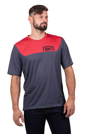 MTB-Trøye 100% AIRMATIC Kull/Racer Red XL