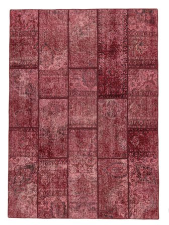 Tapis Patchwork 176X244 Rouge Foncé/Noir (Laine, Perse)