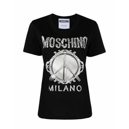 Moschino T-Shirts Sort, Dame