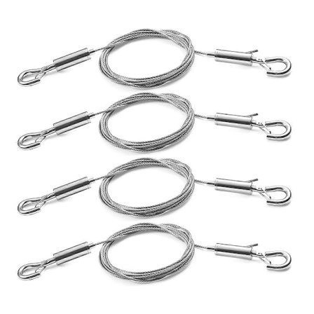 4 stk. Justerbare Bildeoppheng Wire Kits Bilderammer Opphengsett